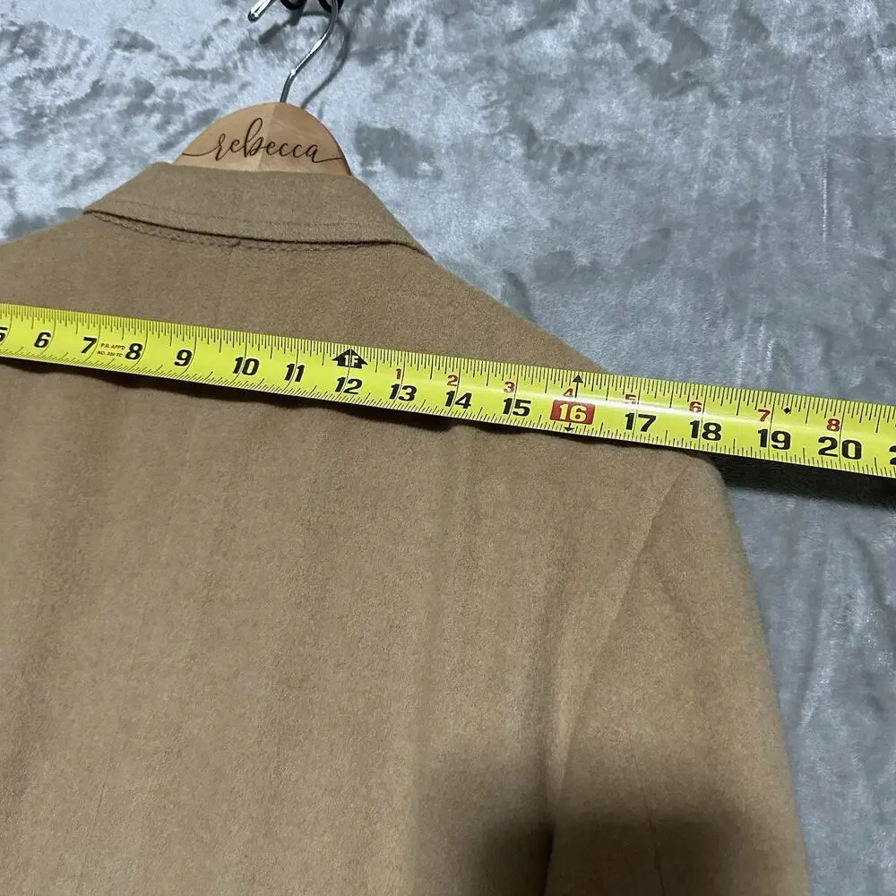 Vintage Barrister 100% Camel Hair Blazer Mens 44R Tan Union‎ Made USA Sport Coat